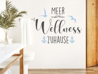 Wandtattoo Wellness mit Möwen