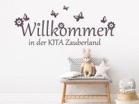 Wandtattoo Willkommen in der KITA