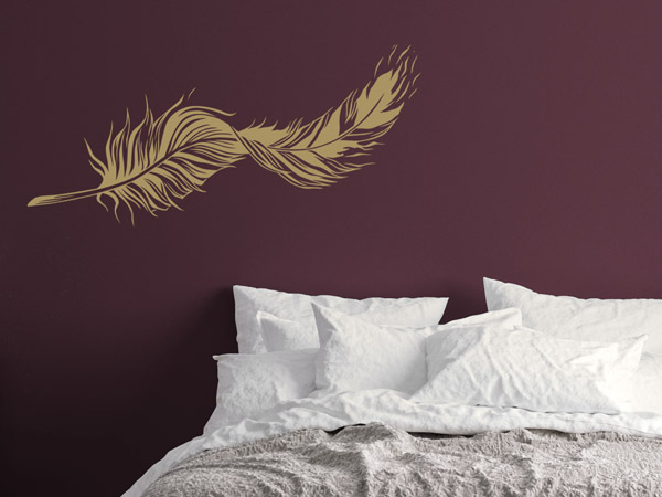 Wandgestaltung Schlafzimmer Farbkombination Violett Gold