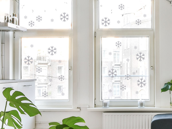 Wandtattoo Fensterbilder Schneeflocken