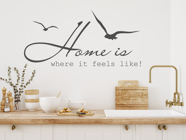 Wandtattoo Home is where it feels like