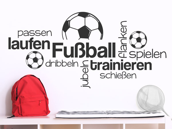 Wandtattoo Kinderzimmer Junge Fußball Deko