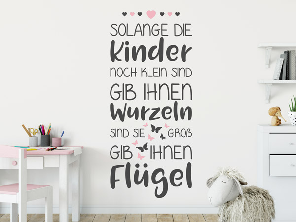 Wandtattoo Kinderzimmer Mädchen Spruch