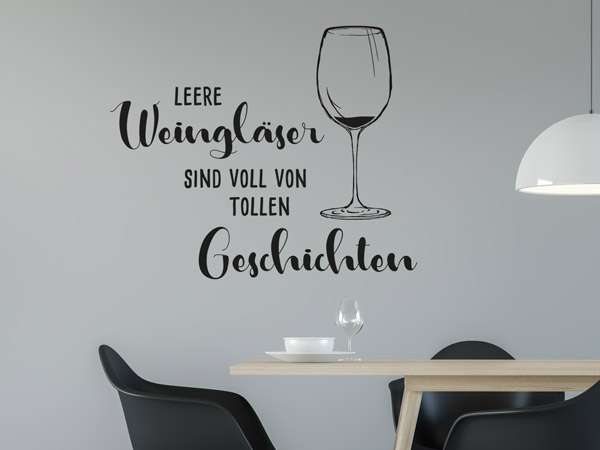 Wandtattoo Partykeller Wein Spruch