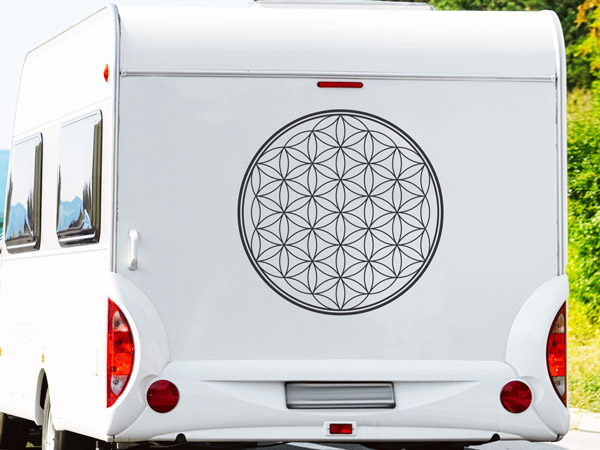 Wandtattoo Wohnmobil mit Mandala