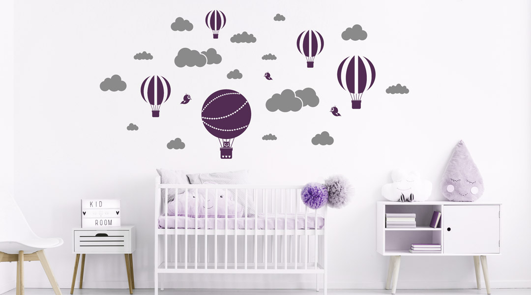 Niedliche Wandtasche / Wandorganizer Smile für das Babyzimmer