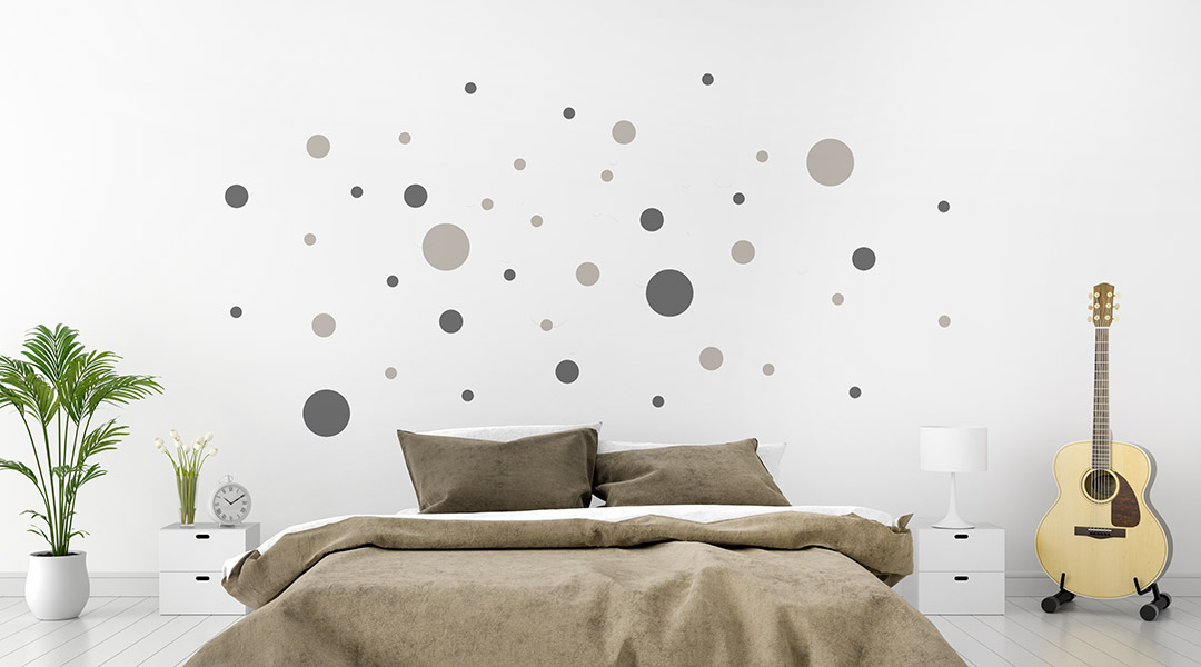 Wandtattoo Punkte | Bunte Dots von