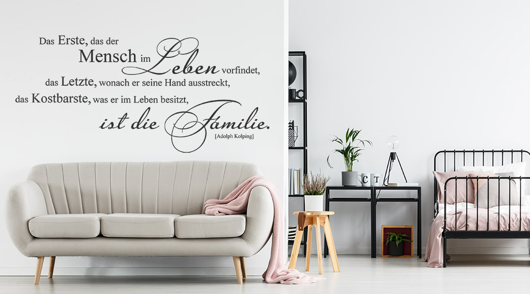 Wandtattoo Lebensweisheiten Zitate Leben Wandtattoos.de