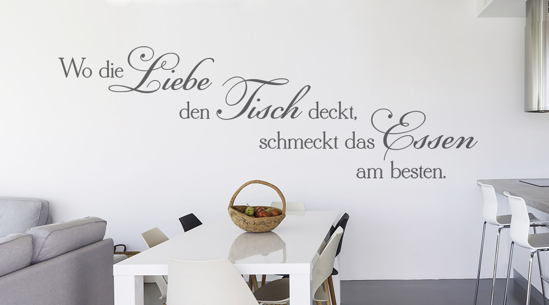 Wandtattoo Sprüche für die Küche Essen &amp; Trinken Wandtattoos.de