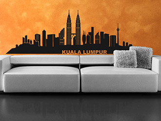 Wandtattoo Skyline Kuala Lumpur
