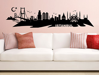 Wandtattoo Istanbul Skyline