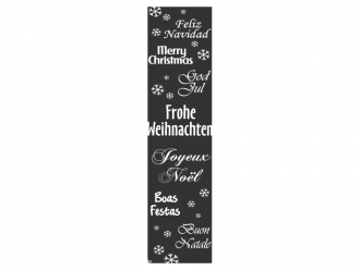 Wandtattoo Wandbanner Frohe Weihnachten Motivansicht