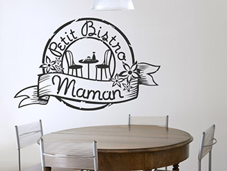 Wandtattoo Button Petit Bistro Maman