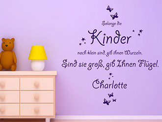 Wandtattoo Gib Kindern Flügel...