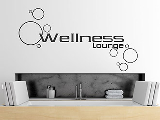 Wandtattoo Wellness Lounge