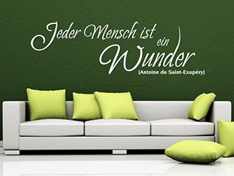 Wandtattoo Jeder Mensch ist ein Wunder