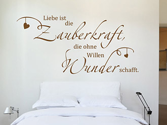 Wandtattoo Liebe ist Zauberkraft