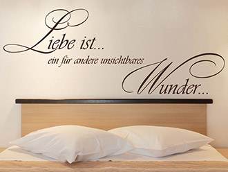 Wandtattoo Liebe ist ein Wunder