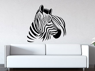 Wandtattoo Wildes Zebra
