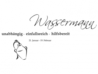 Wandtattoo Sternzeichen Wassermann Motivansicht
