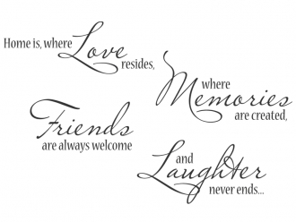 Wandtattoo Home is where Love resides... Motivansicht