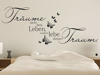 Wandtattoo Lebe deinen Traum