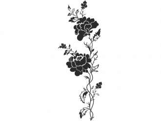 Wandtattoo Rosenranke Motivansicht