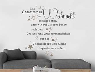 Wandtattoo Geheimnis der Weihnacht