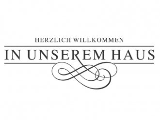 Wandtattoo Herzlich Willkommen in unserem Haus Motivansicht