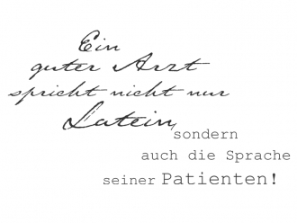 Wandtattoo Ein guter Arzt ... Motivansicht