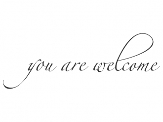 Wandtattoo You are welcome Motivansicht
