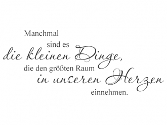 Wandtattoo Die kleinen Dinge Motivansicht