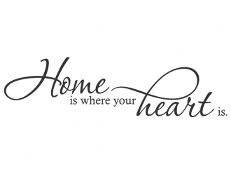 Wandtattoo Home is where your heart... Motivansicht