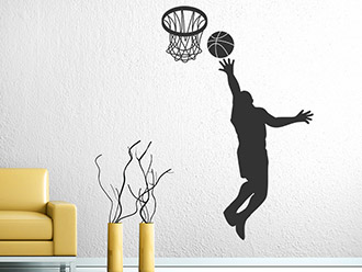 Wandtattoo Basketballer