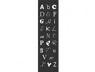Wandtattoo Wandbanner ABC Motivansicht