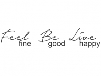 Wandtattoo Feel fine Motivansicht