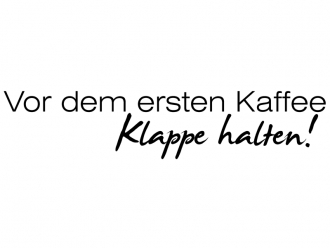 Wandtattoo Klappe! Motivansicht