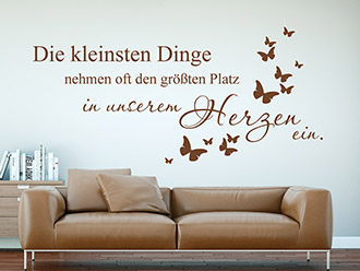 Wandtattoo Die kleinsten Dinge...