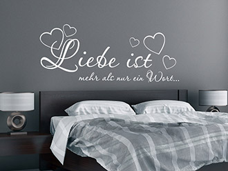 Wandtattoo Liebe ist mehr