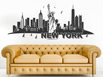 Wandtattoo Skyline New York