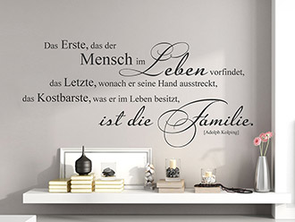 Wandtattoo Das Kostbarste ist die Familie