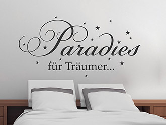 Wandtattoo Paradies für Träumer