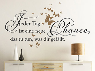 Wandtattoo Eine neue Chance