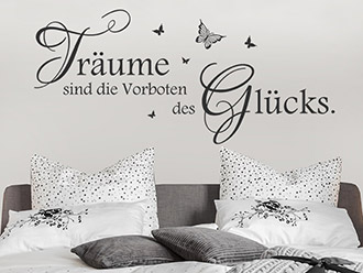 Wandtattoo Vorboten des Glücks