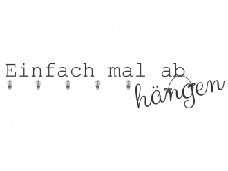 Wandtattoo Garderobe Abhängen Motivansicht