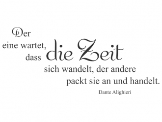 Wandtattoo Der eine wartet... Motivansicht