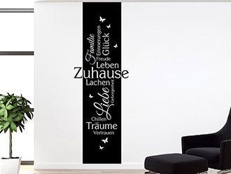 Wandtattoo Wandbanner Zuhause