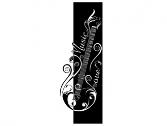 Wandtattoo Wandbanner Love Music Motivansicht