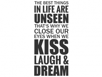 Wandtattoo Best things in life Motivansicht