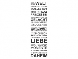 Wandtattoo Unsere kleine Welt Motivansicht